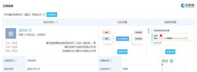中科曙光进军山城，3亿资本布局重庆信息系统集成服务新蓝图